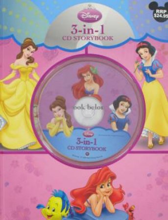 Disney Princess 3-in-1 CD Storybook by Various