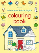 First hundred words in English colouring book