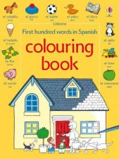 First hundred words in Spanish colouring book