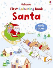 Usborne First Colouring Book Santa