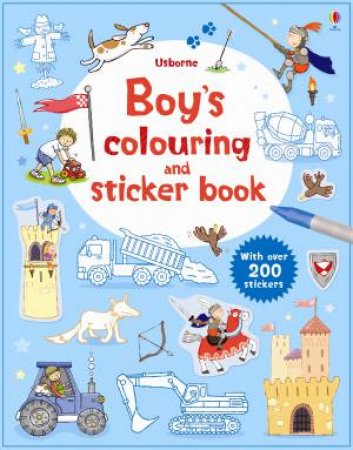 Boy's Colouring and Sticker Book by Sam Taplin
