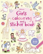 Girls Colouring and Sticker Book