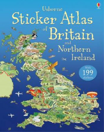 Sticker Atlas of Britain and Northern Ireland by Stephanie Turnbull & Colin King & Fiona Patchett