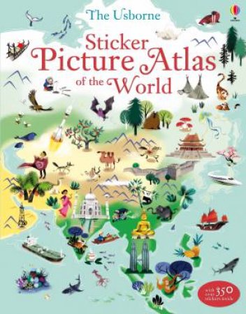 Sticker Picture Atlas of the World by Sam Lake