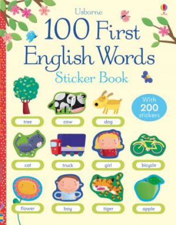 100 First Words in English Sticker Book by Various 