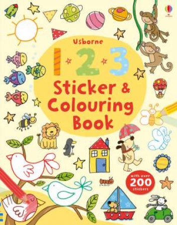 123 Sticker and Colouring Book by Jessica Greenwell