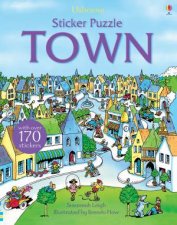 Usborne Sticker Puzzle Town