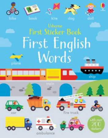 Usborne First Sticker Book: First English Words by Kirsteen Robson