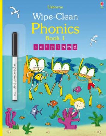 Wipe-Clean Phonics: Book 1 by Mairi MacKinnon & Fred Blunt