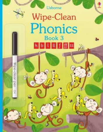 Wipe-Clean Phonics: Book 3 by Mairi MacKinnon & Fred Blunt