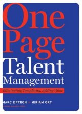 One Page Talent Management