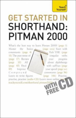 Teach Yourself: Get Started In Shorthand Pitman 2000 plus CD by Mac Bride