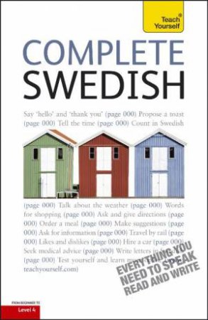 Complete Swedish: Teach Yourself by Ivo Holmqvist & Vera Croghan 