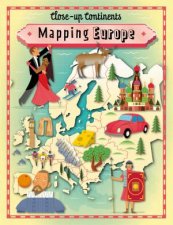 Closeup Continents Mapping Europe