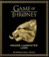 Game Of Thrones Mask And Wall Mount  House Lannister Lion