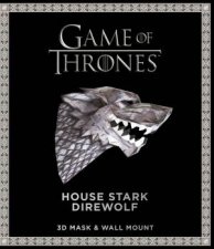Game Of Thrones Mask And Wall Mount  House Stark Wolf