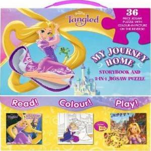 Disney Princess Tangled My Journey Home : Storybook And 2-In-1 Jigsaw Puzzle by Various