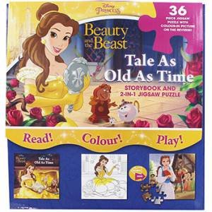 Disney Princess Beauty And The Beast: Storybook And 2-In-1 Jigsaw Puzzle by Various