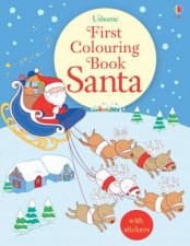 First Colouring Book Santa With Stickers
