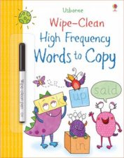 WipeClean HighFrequency Words To Copy