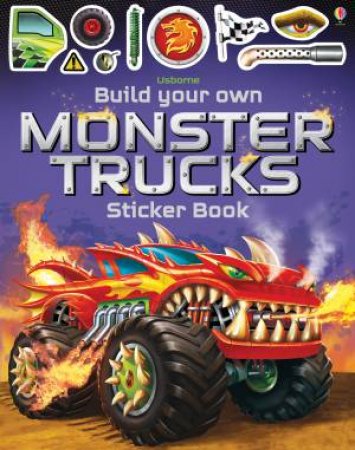 Build Your Own Monster Trucks Sticker Book by Simon Tudhope