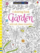 Mini Books Colouring Book Garden With Rub Downs