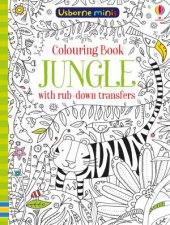 Mini Books Colouring Book Jungle With Rub Downs