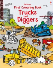 First Colouring Book Trucks And Diggers