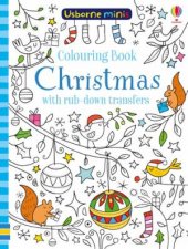 Mini Books Colouring Book Christmas with RubDowns
