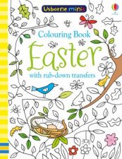 Mini Books Colouring Book Easter with Rub Downs