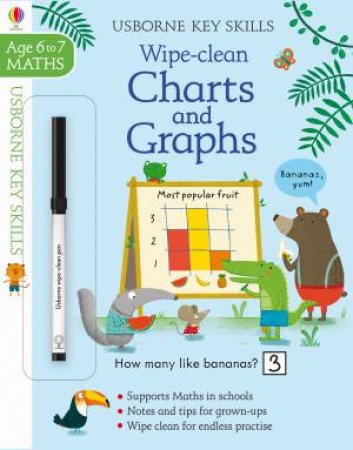 Wipe-Clean Charts & Graphs 6-7 by Holly Bathie & Marta Cabrol