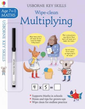Wipe-Clean Multiplying 7-8 by Holly Bathie & Elisa Paganelli