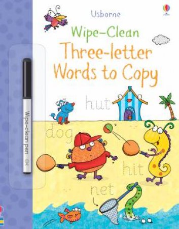 Wipe-Clean Three-Letter Word To Copy by Jane Bingham & Gareth Williams