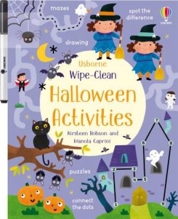 Wipe-Clean Halloween Activity by Kirsteen Robson & Manola Caprini