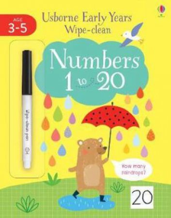 Early Years Wipe-Clean Numbers 1 To 20 by Jessica Greenwell & Ailie Busby