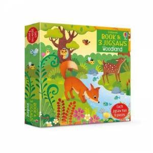 Usborne Book & Jigsaws: Woodland (9 Piece) by Sam Taplin & Federica Iossa