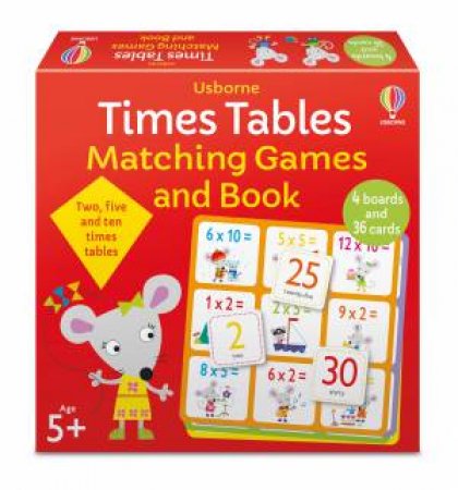 Times Tables Matching Games And Book by Kate Nolan
