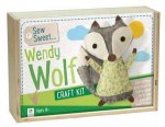 Sew Sweet Wendy Wolf Wooden Box