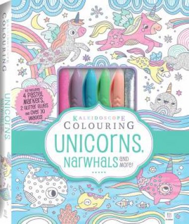 Kaleidoscope Pastel Colouring Kit: Unicorns, Narwhals, More by Hinkler Books Hinkler Books