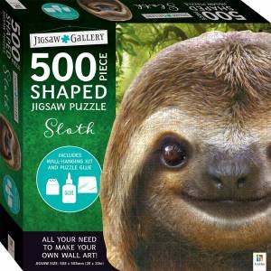 500-Piece Shaped Jigsaw: Sloth