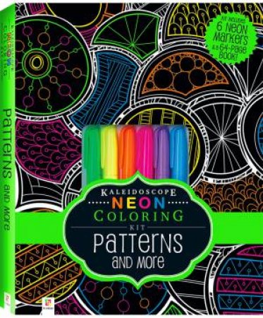 Neon Colouring Kit with 6 Highlighters: Sea Creatures by Various