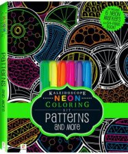 Neon Colouring Kit with 6 Highlighters Sea Creatures