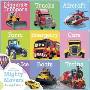 First Step Learning Library Tray: Mighty Movers by Various