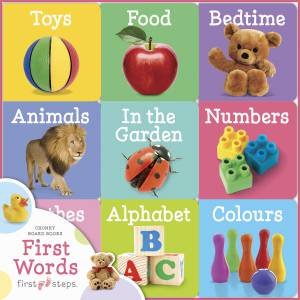 First Step Learning Library Tray: First Words by Various