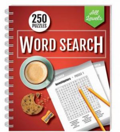 250 Puzzles: Wordsearch All Levels  (wire-bound) by Hinkler Books Hinkler Books