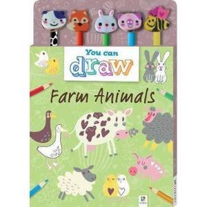 5 Pencil Set: You Can Draw: Farm Animals by Various