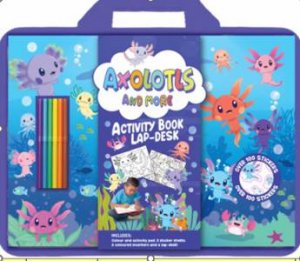 Activity Book Lap Desk: Axolotls And Friends