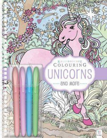 Kaleidoscope Colouring With Pastel Markers: Unicorns by Hinkler Books Hinkler Books