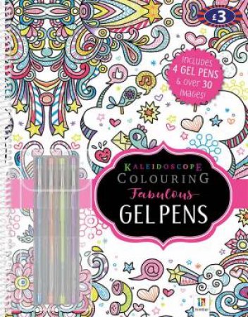 Kaleidoscope Colouring Fabulous Gel Pens & 4 Gel Pens by Various