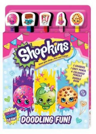 5 Pencil Set: Shopkins Doodling Fun! by Various